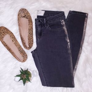 Rachel Roy Charcoal Gold Skinny Jeans